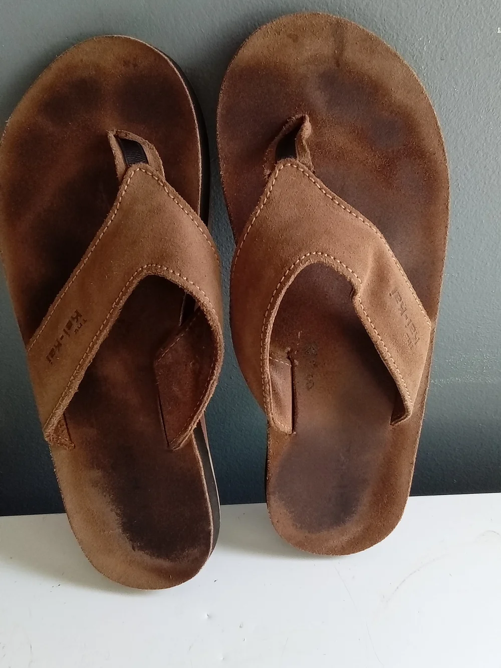 Kai-Kai Key‎ West Florida Mens Brown Comfort Flip Flops Thong Sandals Size 11